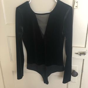 Velvet bodysuit